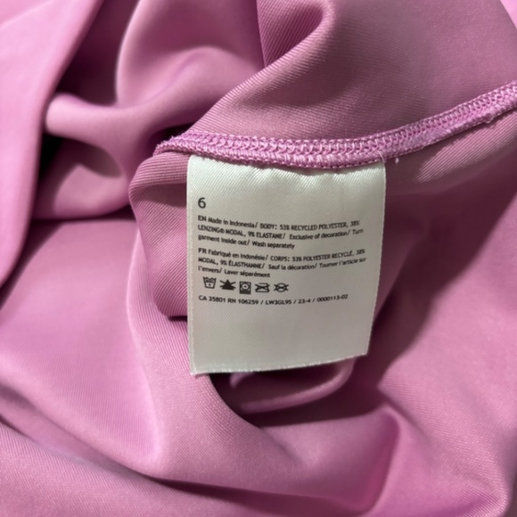 lululemon Softstreme Perfectly Oversized Cropped Crew Pink Blossom Size 6 - Picture 3 of 3